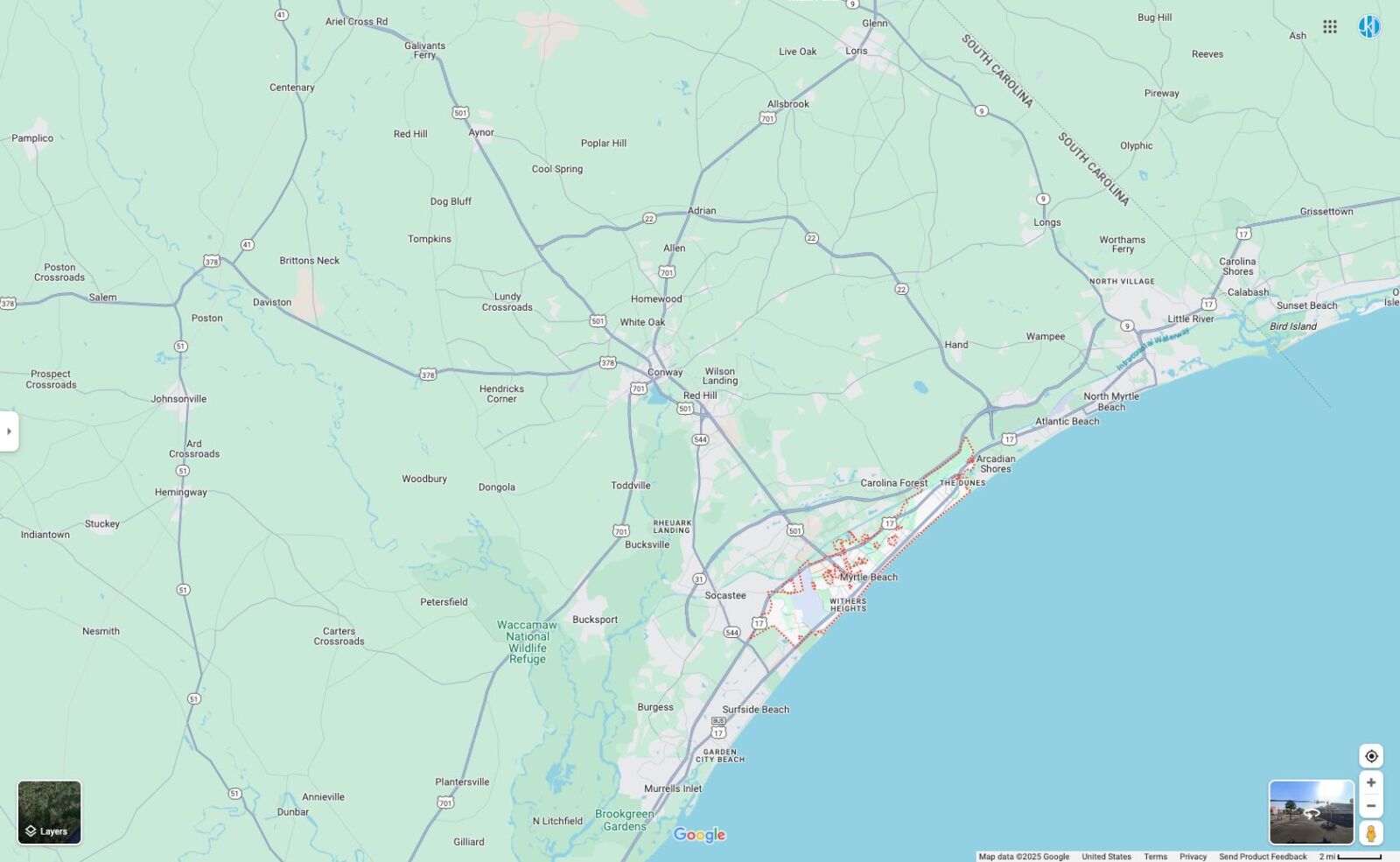 Myrtle Beach Coverage Area